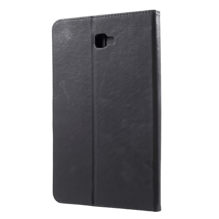 Imprint Butterfly Flower Leather Wallet Case for Samsung Tab A 10.1 (2016) T580 T585 - Black-4