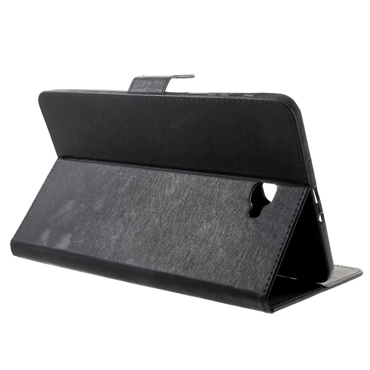 Imprint Butterfly Flower Leather Wallet Case for Samsung Tab A 10.1 (2016) T580 T585 - Black-5