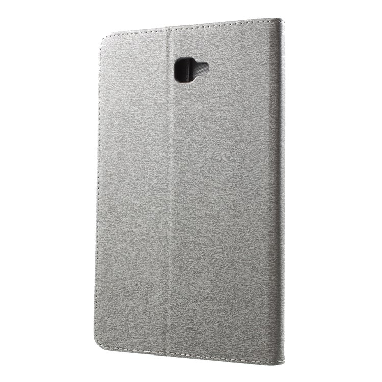Imprint Butterfly Flower Leather Wallet Cover for Samsung Tab A 10.1 (2016) T580 T585 - Grey-2
