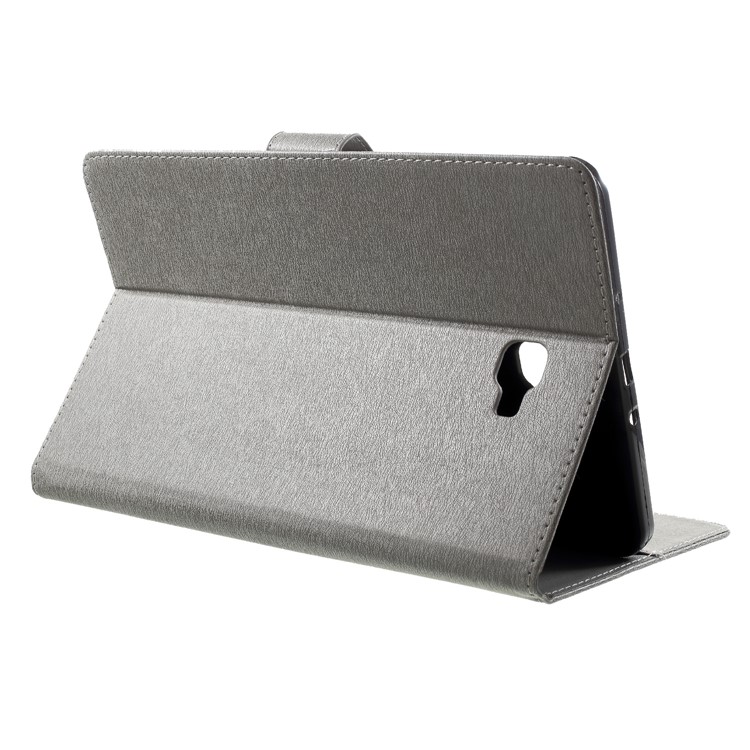 Imprint Butterfly Flower Leather Wallet Cover for Samsung Tab A 10.1 (2016) T580 T585 - Grey-4