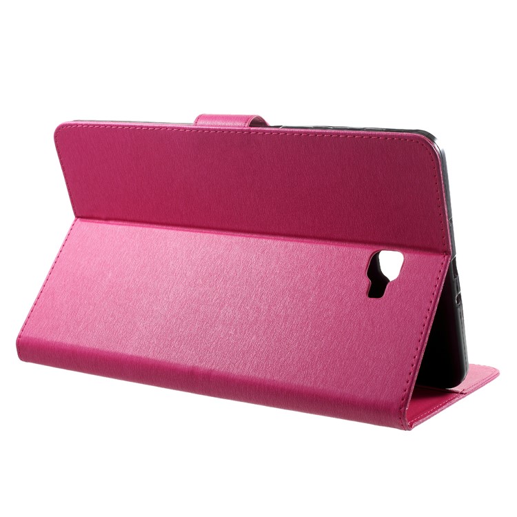 Imprint Butterfly Flower Leather Wallet Folio Casing for Samsung Tab A 10.1 (2016) T580 T585 - Rose-4
