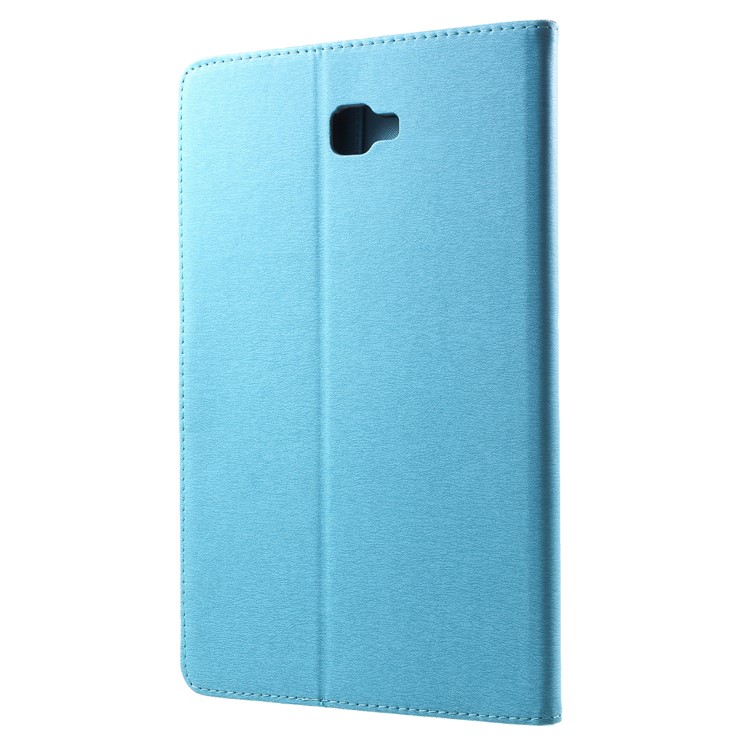 Imprint Butterfly Flower Leather Wallet Stand Case for Samsung Tab A 10.1 (2016) T580 T585 - Blue-2