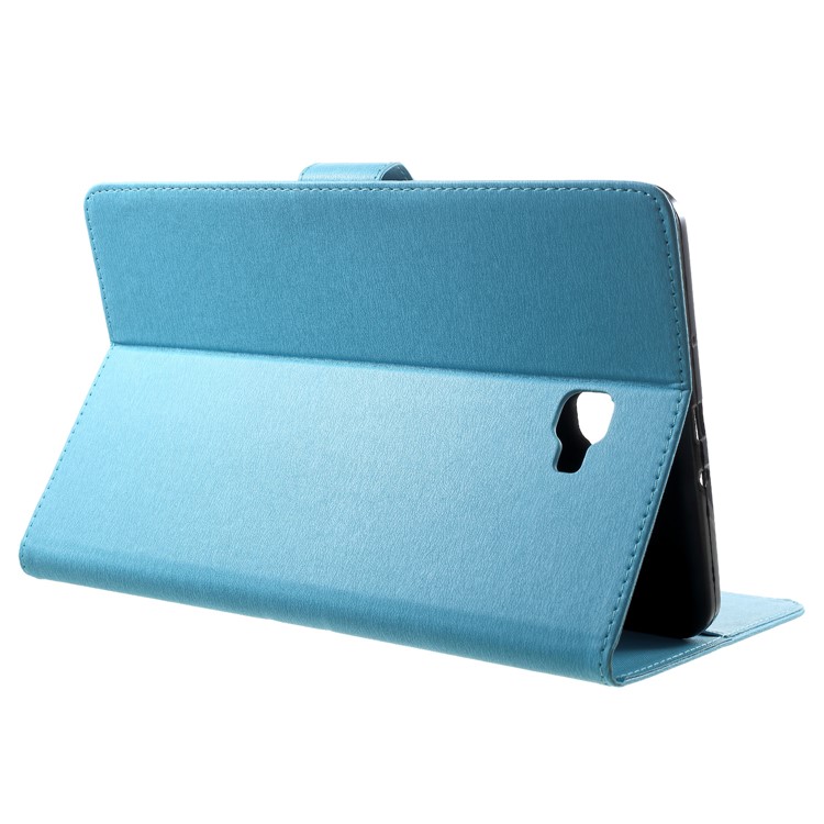 Imprint Butterfly Flower Leather Wallet Stand Case for Samsung Tab A 10.1 (2016) T580 T585 - Blue-4