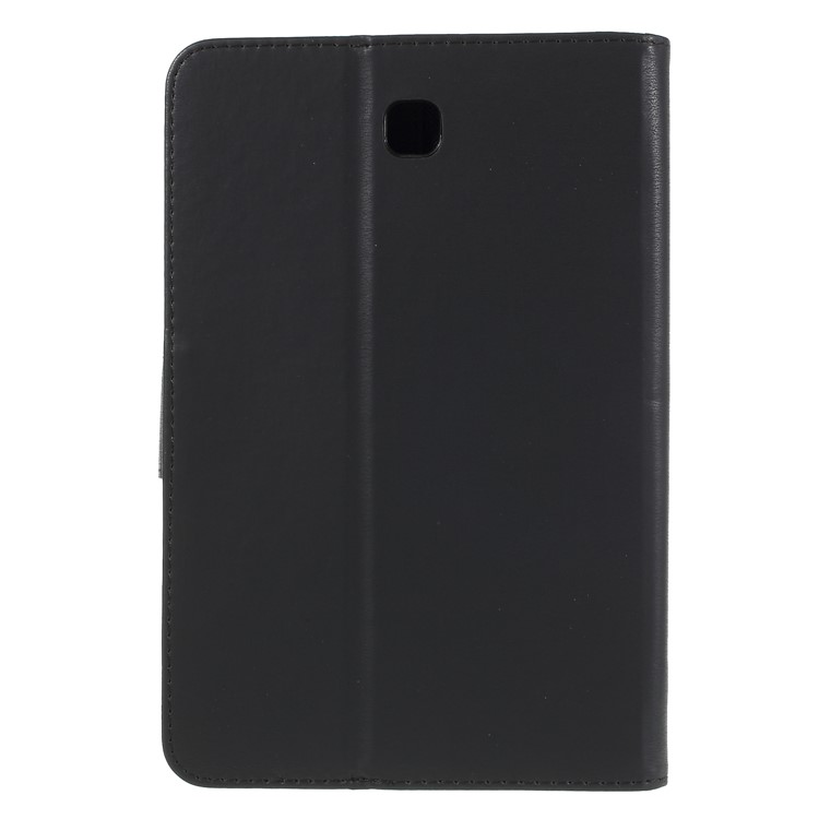 Imprint Butterfly Flower Leather Wallet Case for Samsung Galaxy Tab A 8.0 SM-T350 (2015) - Black-2