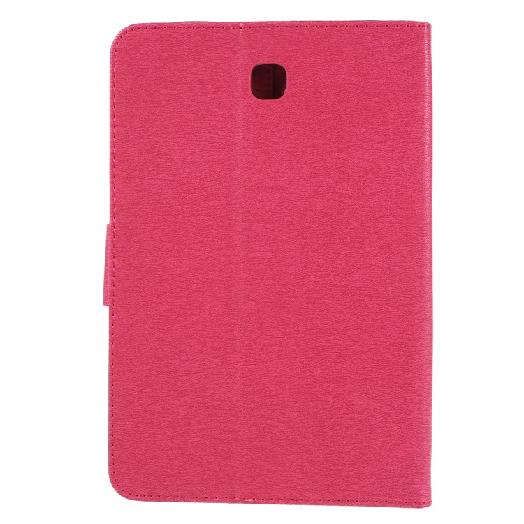 Imprint Butterfly Flower Leather Protective Case for Samsung Galaxy Tab A 8.0 SM-T350 (2015) - Rose-2