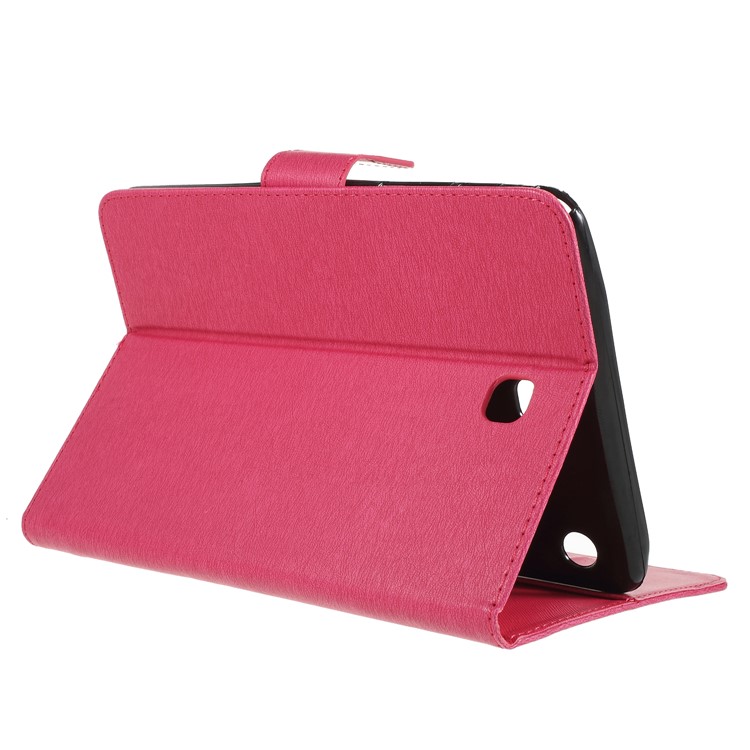 Imprint Butterfly Flower Leather Protective Case for Samsung Galaxy Tab A 8.0 SM-T350 (2015) - Rose-4