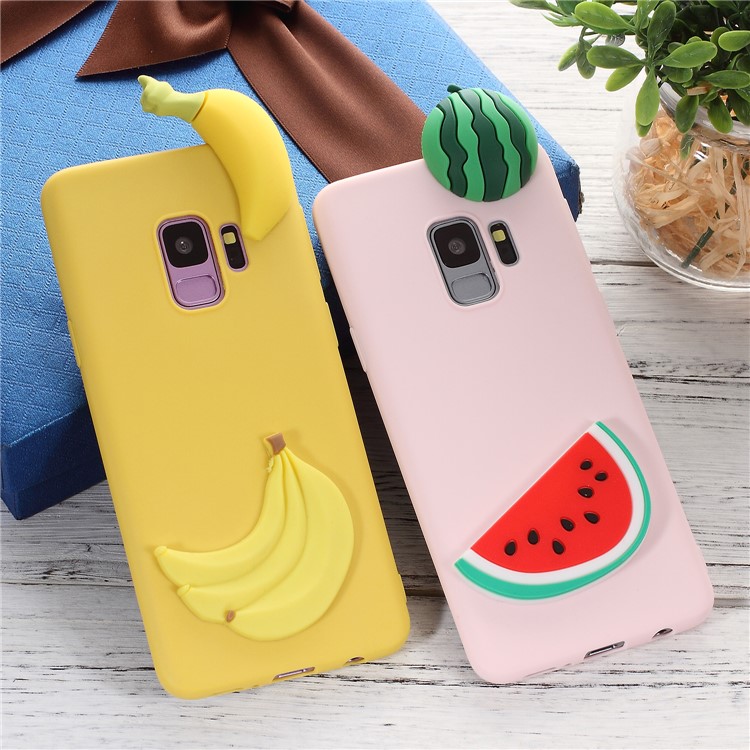 Cute 3D Cartoon Image Soft TPU Phone Case for Samsung Galaxy S9 SM-G960 - Pineapple-4