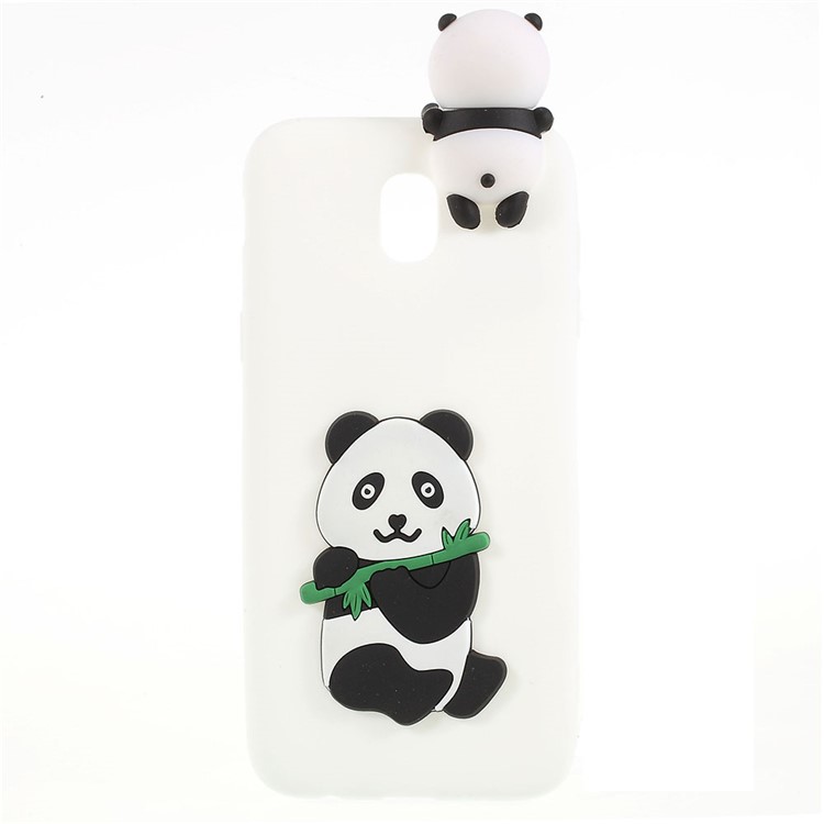 Cute 3D Cartoon Pattern Soft TPU Case for Samsung Galaxy J5 Pro (2017) / J5 (2017) EU Version - Panda Eating Bamboo-1