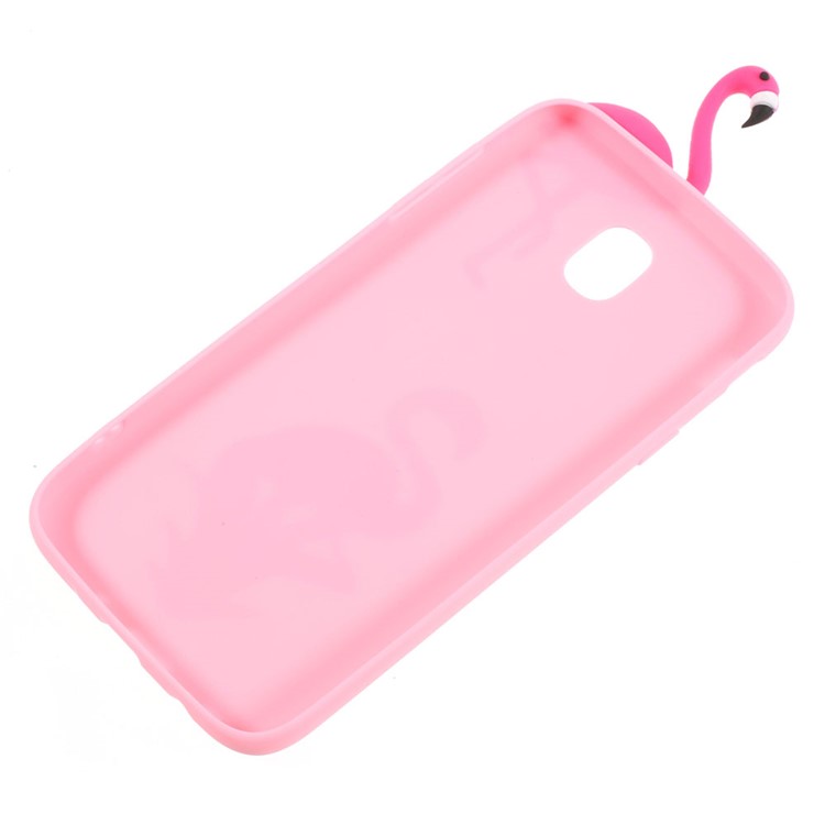 Cute 3D Cartoon Pattern Soft TPU Case Shell for Samsung Galaxy J5 Pro (2017) / J5 (2017) EU Version - Flamingo-3