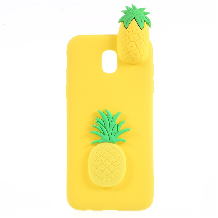 Cute 3D Cartoon Pattern Soft TPU Casing Shell for Samsung Galaxy J5 Pro (2017) / J5 (2017) EU Version - Pineapple-1