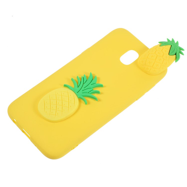 Cute 3D Cartoon Pattern Soft TPU Casing Shell for Samsung Galaxy J5 Pro (2017) / J5 (2017) EU Version - Pineapple-2
