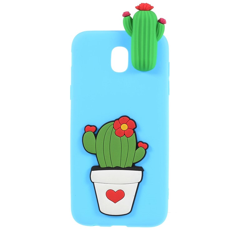 Cute 3D Cartoon Pattern Soft TPU Mobile Case for Samsung Galaxy J5 Pro (2017) / J5 (2017) EU Version - Cactus-1