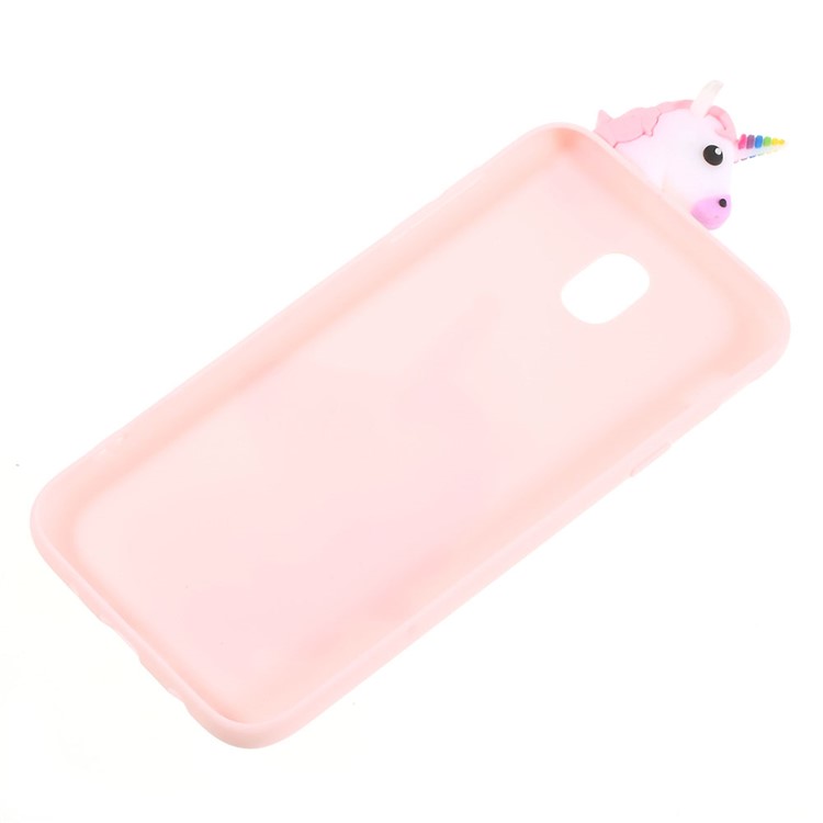 Cute 3D Cartoon Pattern Soft TPU Cell Phone Shell for Samsung Galaxy J7 Pro (2017) / J7 (2017) EU Version - Unicorn-3