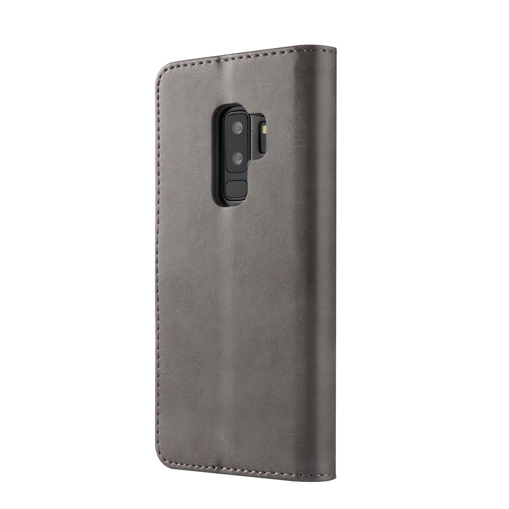 LC.IMEEKE Wallet Leather Stand Cover for Samsung Galaxy S9+ SM-G965 - Grey-5
