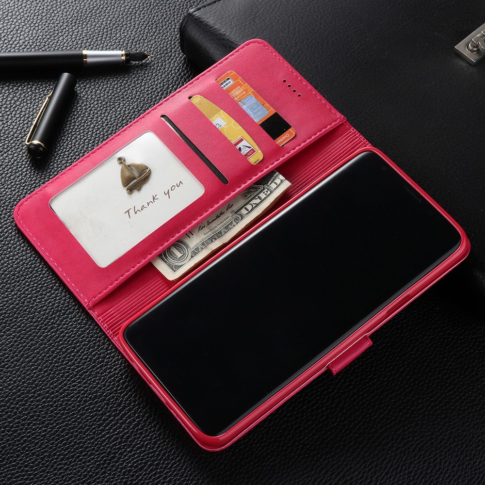 LC.IMEEKE Leather Wallet Case for Samsung Galaxy S9+ SM-G965 - Rose-10