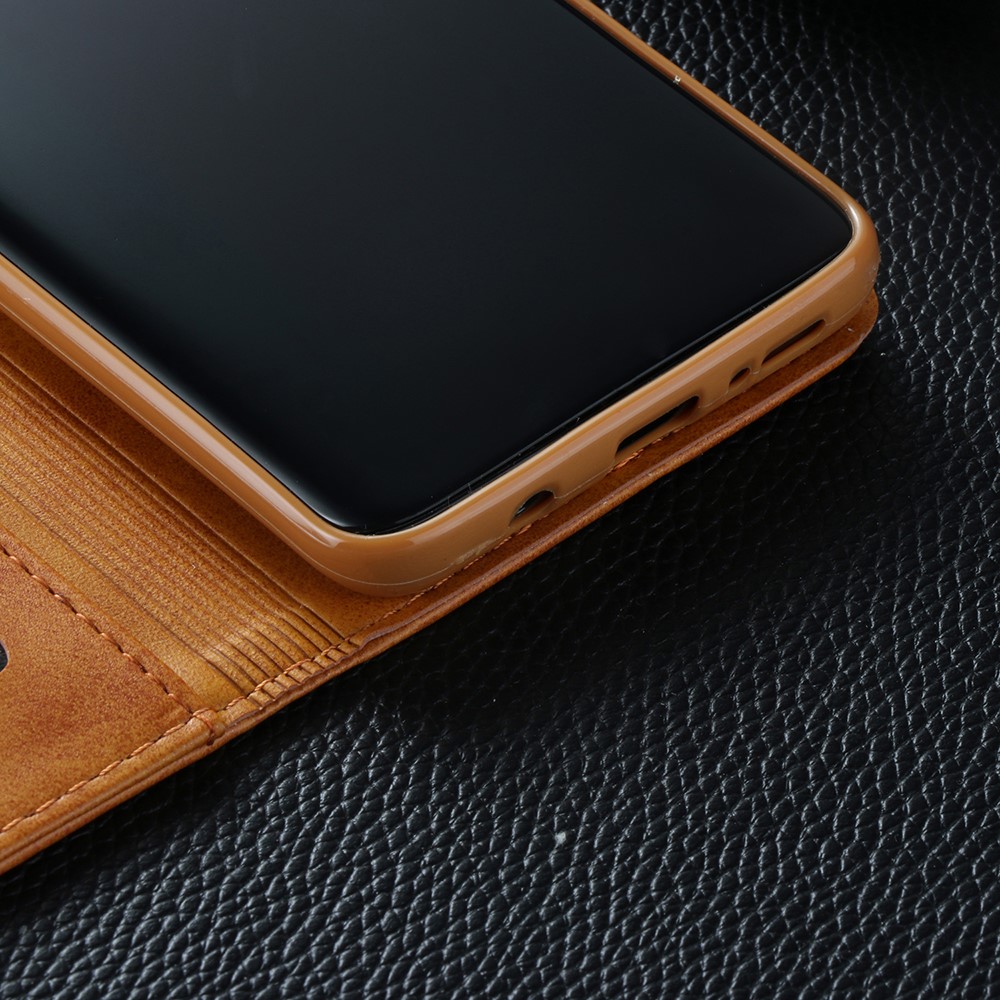 LC.IMEEKE Leather Wallet Case Shell for Samsung Galaxy S9+ SM-G965 - Brown-11