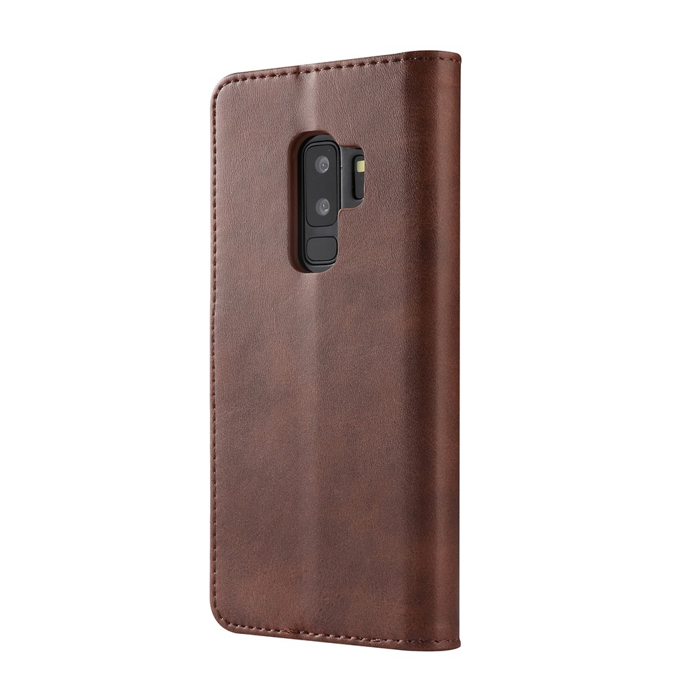 LC.IMEEKE Wallet Leather Case with Stand for Samsung Galaxy S9+ SM-G965 - Coffee-5