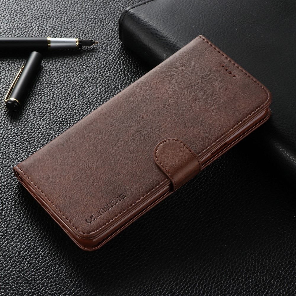 LC.IMEEKE Wallet Leather Case with Stand for Samsung Galaxy S9+ SM-G965 - Coffee-9