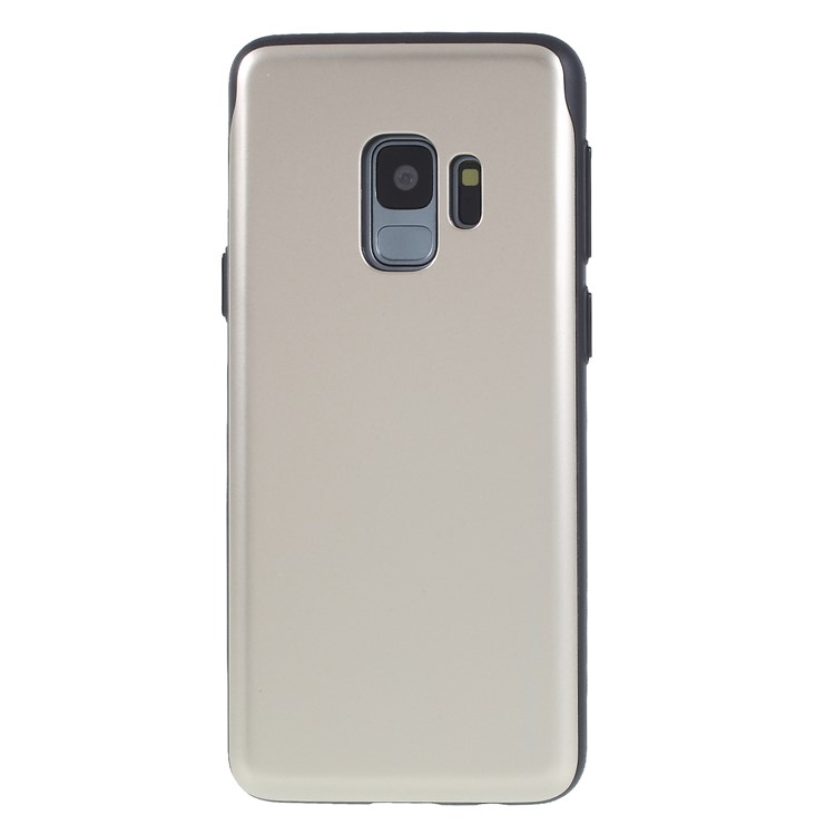 MERCURY GOOSPERY Sky Slide Card Holder PC TPU Mobile Casing for Samsung Galaxy S9 SM-G960 - Gold-1