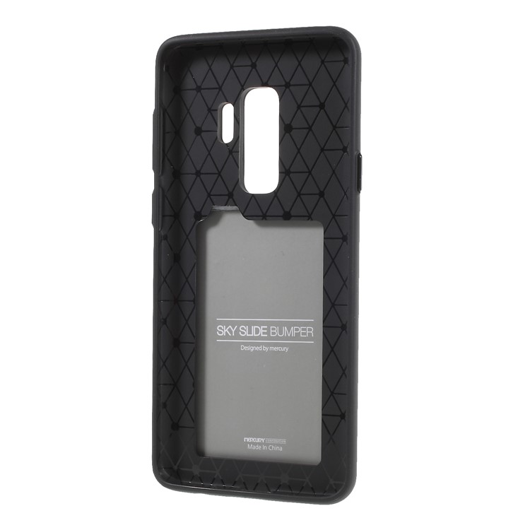 MERCURY GOOSPERY Sky Slide Card Holder PC TPU Case for Samsung Galaxy S9 Plus SM-G965 - Black-6