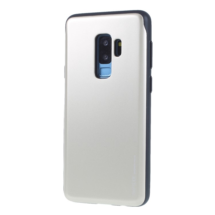 MERCURY GOOSPERY Sky Slide Card Holder PC TPU Protective Cover for Samsung Galaxy S9 Plus SM-G965 - Gold-3