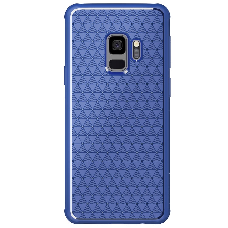 NILLKIN Weave Series Heat Dissipation TPU Mobile Casing for Samsung Galaxy S9 G960 - Blue