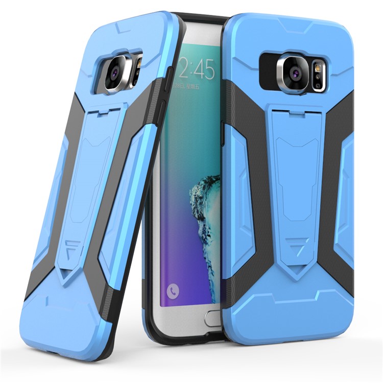 Armor PC + TPU Hybrid Protective Case with Kickstand for Samsung Galaxy S7 edge SM-G935 - Blue-1