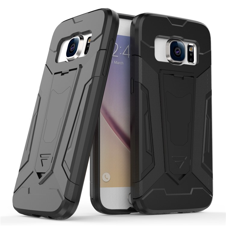 Armor PC + TPU Hybrid Case with Kickstand for Samsung Galaxy S7 SM-G930 - Black-1