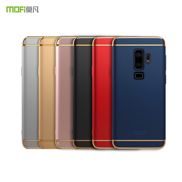MOFI Guard Series Detachable 3-in-1 Electroplating Plastic Case for Samsung Galaxy S9+ G965 - Black-4