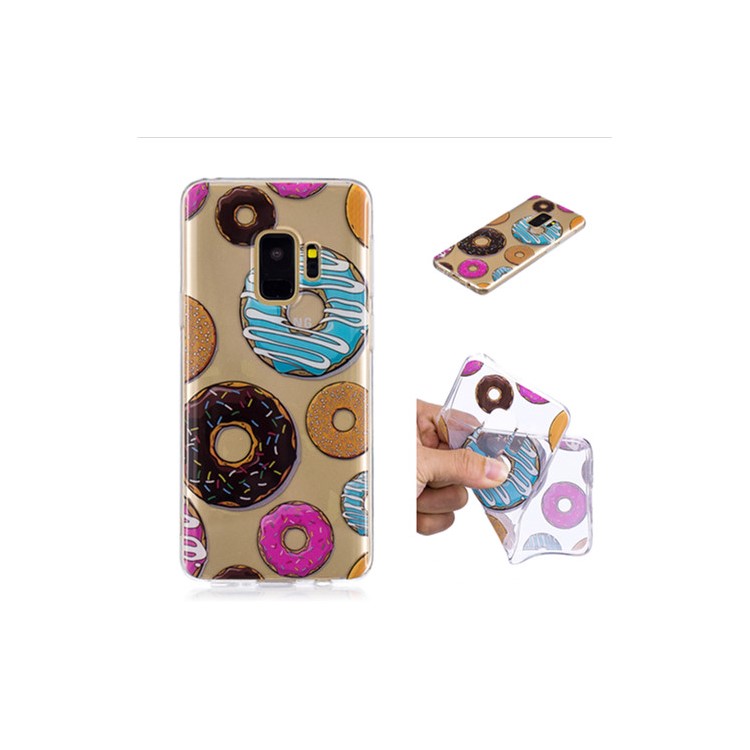 Pattern Printing IMD TPU Cover Shell for Samsung Galaxy S9 SM-G960 - Doughnut Pattern-1