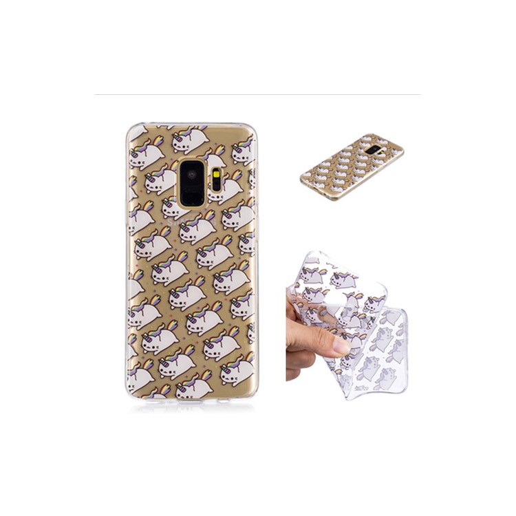 Pattern Printing IMD TPU Flexible Case for Samsung Galaxy S9 SM-G960 - Unicorn Pattern-1