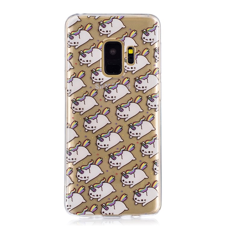 Pattern Printing IMD TPU Flexible Case for Samsung Galaxy S9 SM-G960 - Unicorn Pattern-2