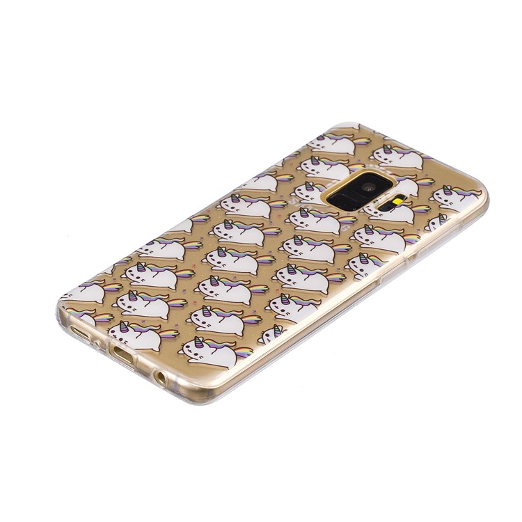 Pattern Printing IMD TPU Flexible Case for Samsung Galaxy S9 SM-G960 - Unicorn Pattern-3
