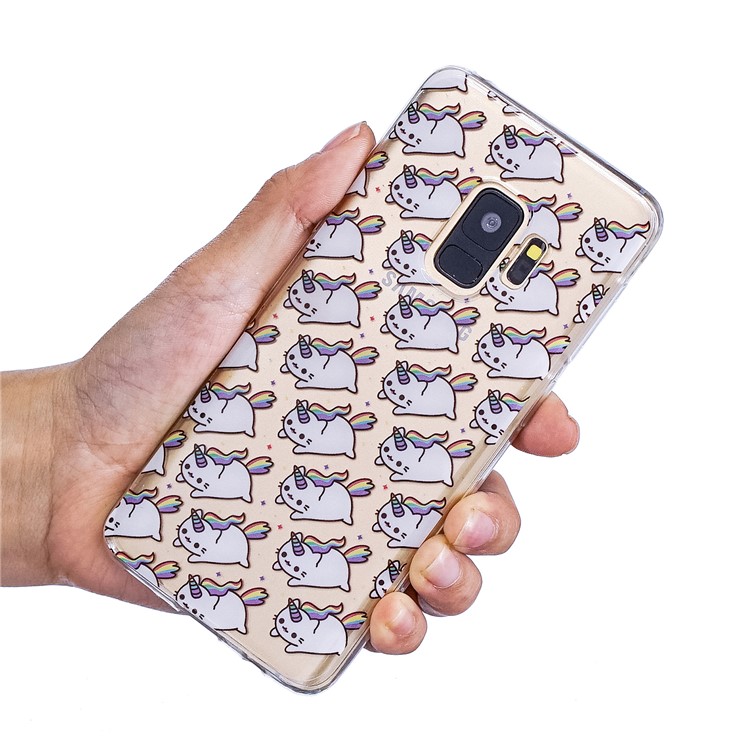 Pattern Printing IMD TPU Flexible Case for Samsung Galaxy S9 SM-G960 - Unicorn Pattern-5