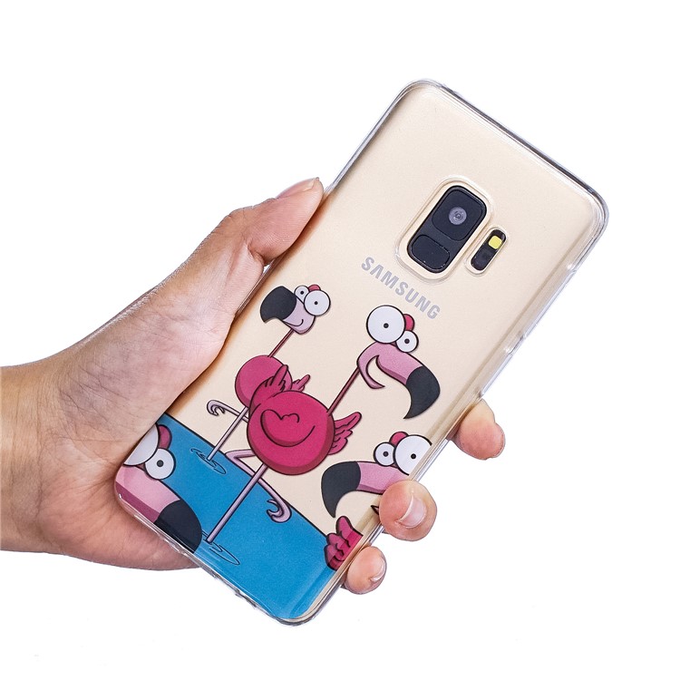 Pattern Printing IMD TPU Case Phone Shell for Samsung Galaxy S9 SM-G960 - Duck Pattern-6
