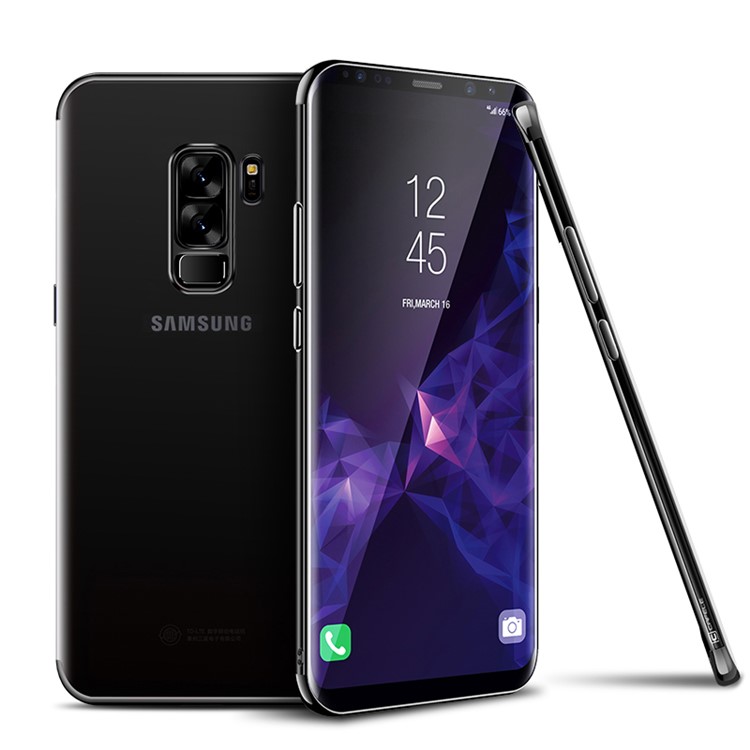 CAFELE Electroplating Soft TPU Case for Samsung Galaxy S9 Plus G965 - Black-1