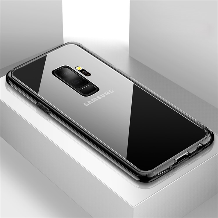 CAFELE Crystal Series Clear Acrylic + TPU Back Shell for Samsung Galaxy S9+ SM-G965 - Grey-1