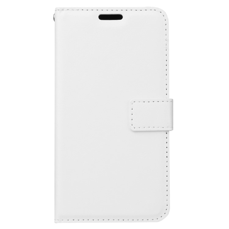 For Samsung Galaxy J2 Pro 2018 Crazy Horse PU Leather Wallet Cover with Stand - White-3
