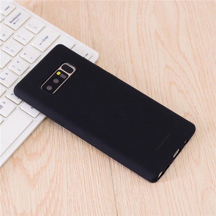 MOLAN CANO Rubberized Soft TPU Back Phone Case for Samsung Galaxy Note 8 SM-N950 - Black-1