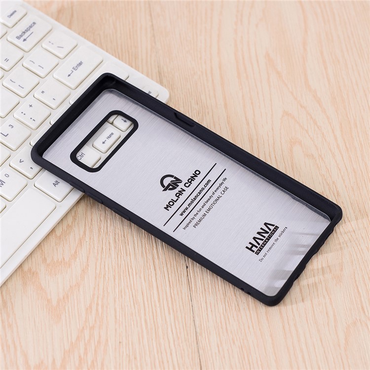 MOLAN CANO Rubberized Soft TPU Back Phone Case for Samsung Galaxy Note 8 SM-N950 - Black-3