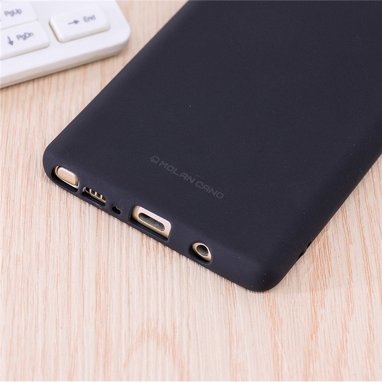 MOLAN CANO Rubberized Soft TPU Back Phone Case for Samsung Galaxy Note 8 SM-N950 - Black-4