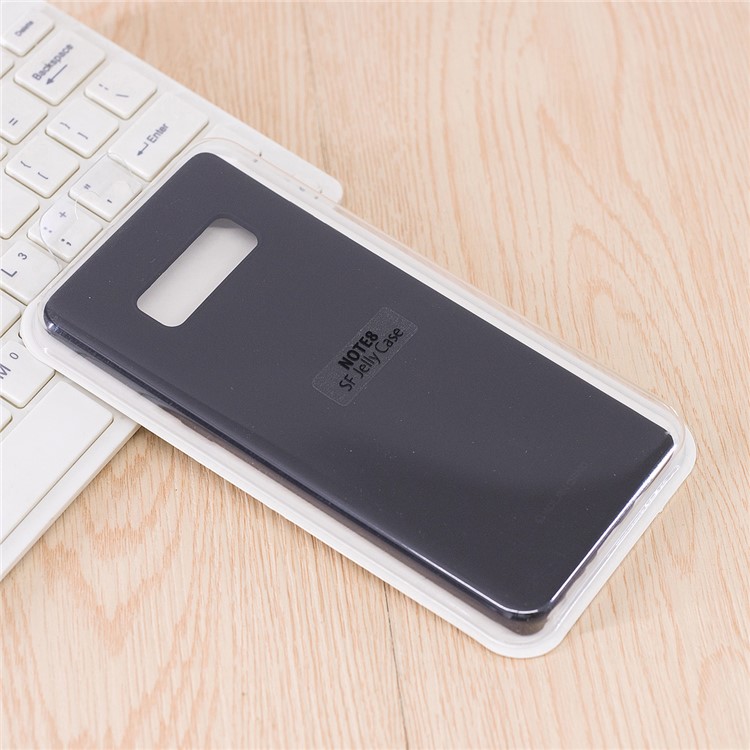 MOLAN CANO Rubberized Soft TPU Back Phone Case for Samsung Galaxy Note 8 SM-N950 - Black-9