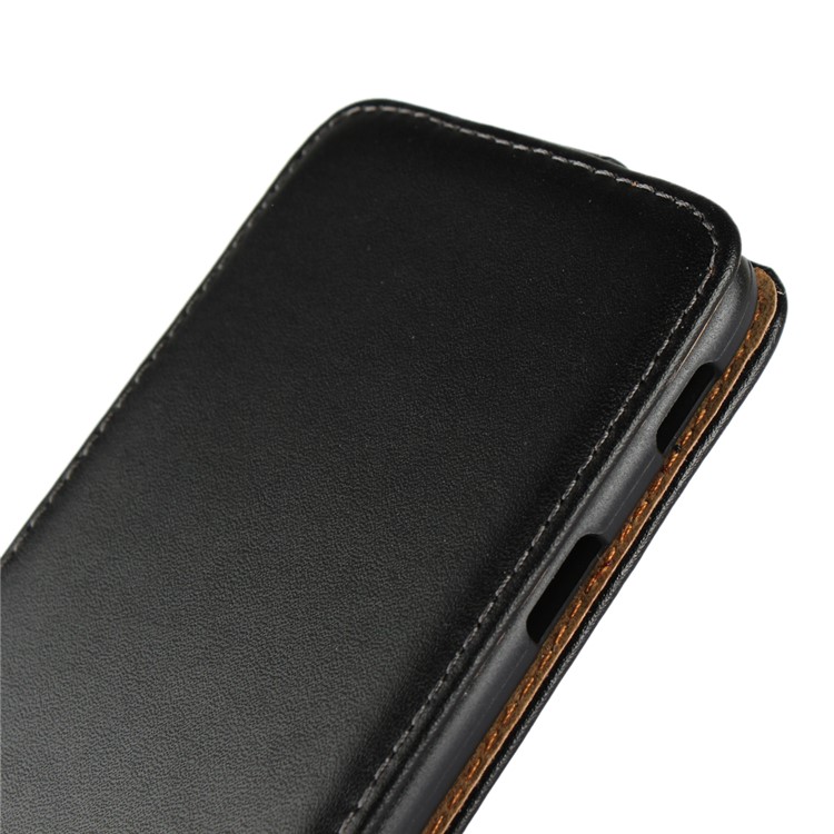 Split Leather Vertical Flip Cell Phone Case for Samsung Galaxy J3 (2017) EU Version / J3 Pro (2017) - Black-6