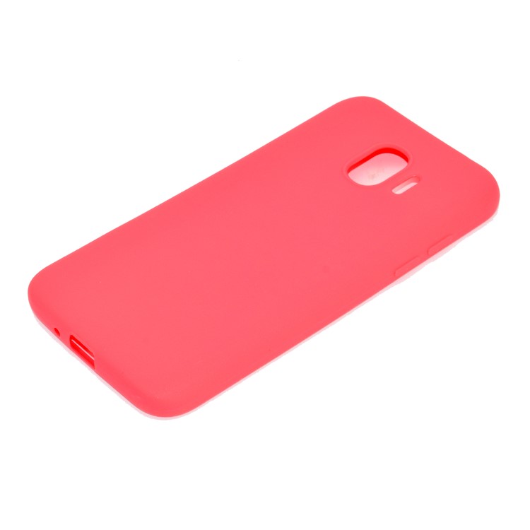 Soft Matte TPU Back Shell for Samsung Galaxy J2 Pro 2018 - Red-3