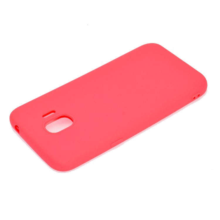 Soft Matte TPU Back Shell for Samsung Galaxy J2 Pro 2018 - Red-4