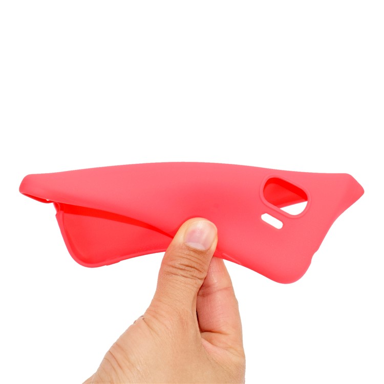 Soft Matte TPU Back Shell for Samsung Galaxy J2 Pro 2018 - Red-6