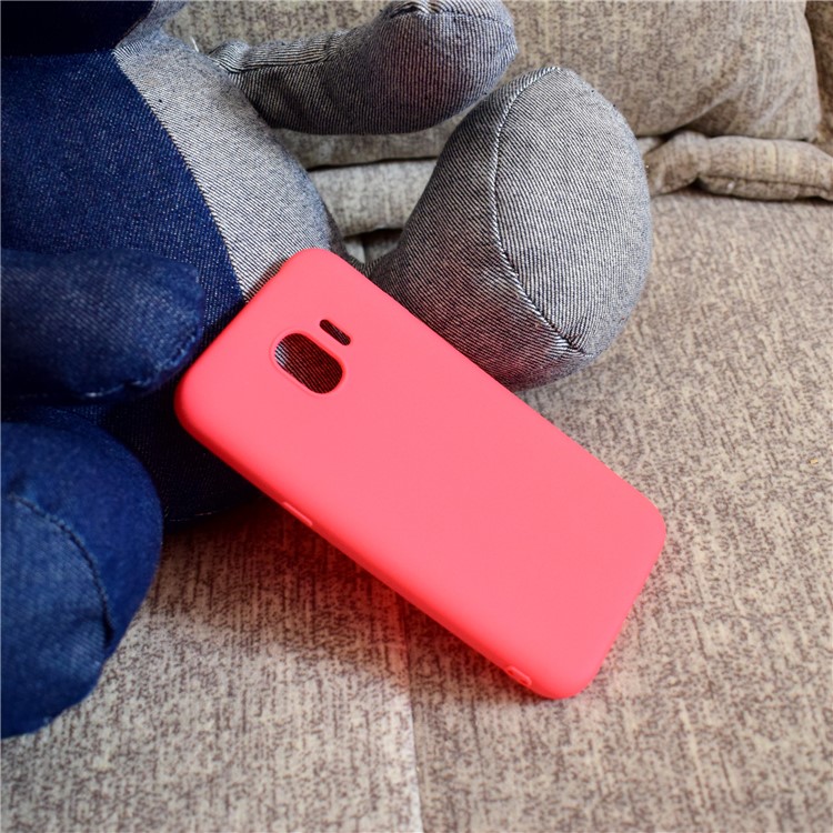 Soft Matte TPU Back Shell for Samsung Galaxy J2 Pro 2018 - Red-7