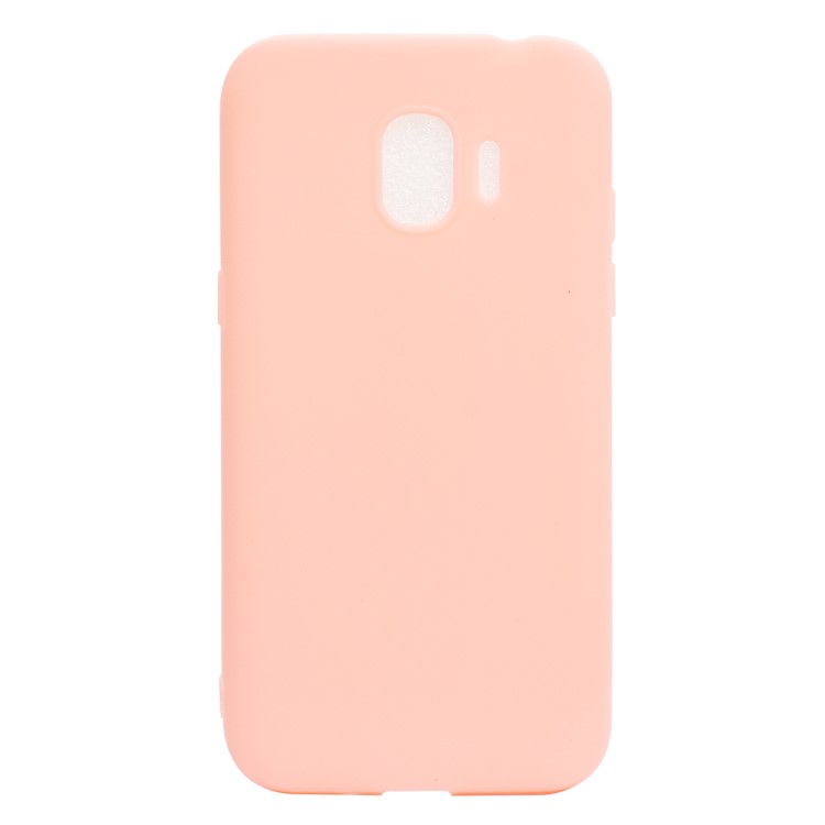 Soft Matte TPU Back Casing for Samsung Galaxy J2 Pro 2018 - Pink-2