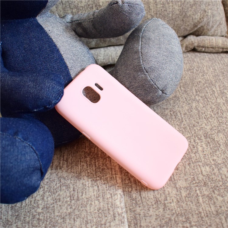 Soft Matte TPU Back Casing for Samsung Galaxy J2 Pro 2018 - Pink-7