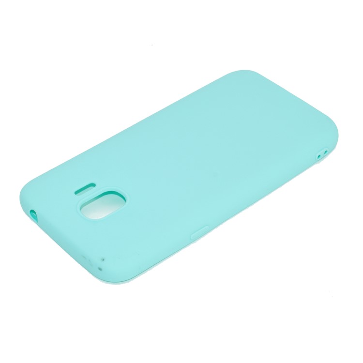 Soft Matte TPU Mobile Phone Case for Samsung Galaxy J2 Pro 2018 - Cyan-4
